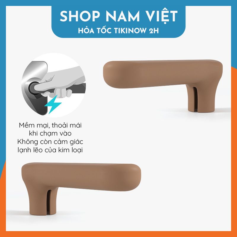 Bọc Tay Nắm Cửa Silicon Bảo Vệ An Toàn Cho Bé - Chính Hãng NAVIVU