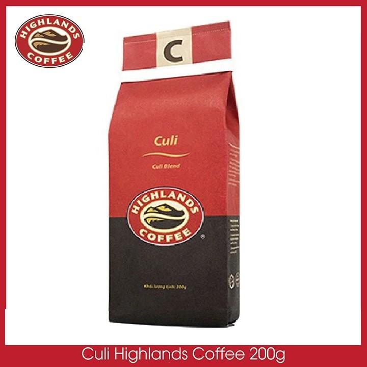 Thùng 12 gói Cà phê rang xay Culi Highland Coffee 200g