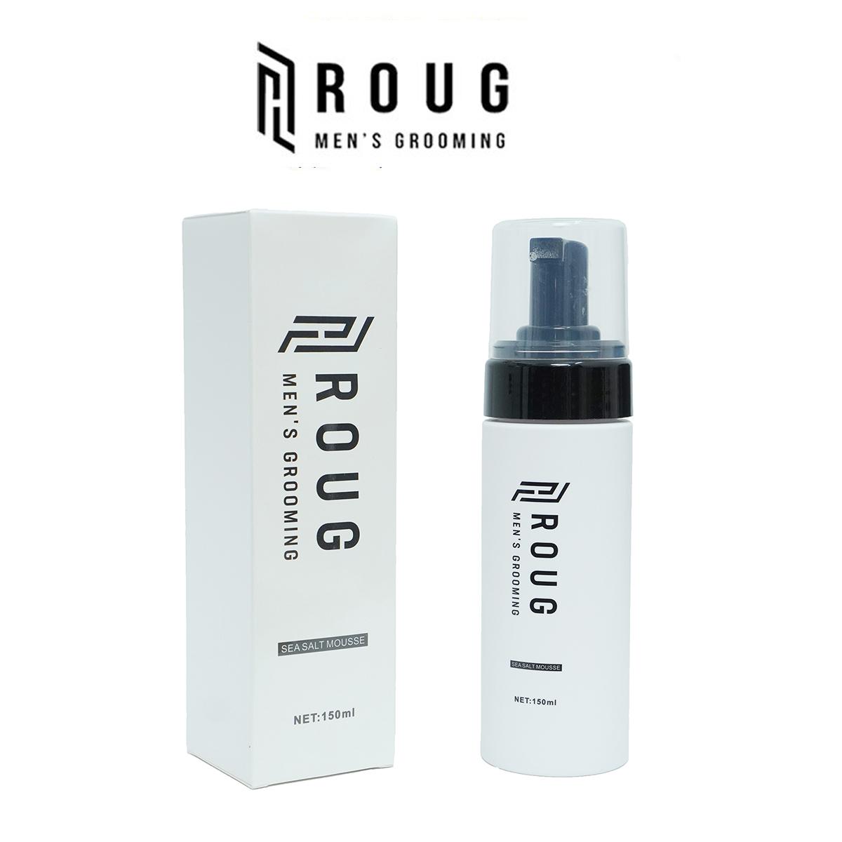 Bọt tạo kiểu tóc Roug Sea Salt Mousse 150ml cao cấp Singapore | Tạo Phồng, Dưỡng Tóc và Giữ nếp + Tặng lược Texture Roug Men's Grooming và Lược sấy Chaoba