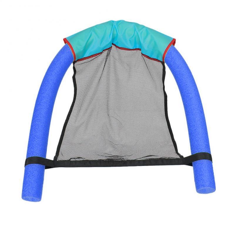 Swimming Floating Chair Pool Float Party Kids Adult float Bed Seat Water Flodable Ring Lightweight Beach Ring Noodle Net chair