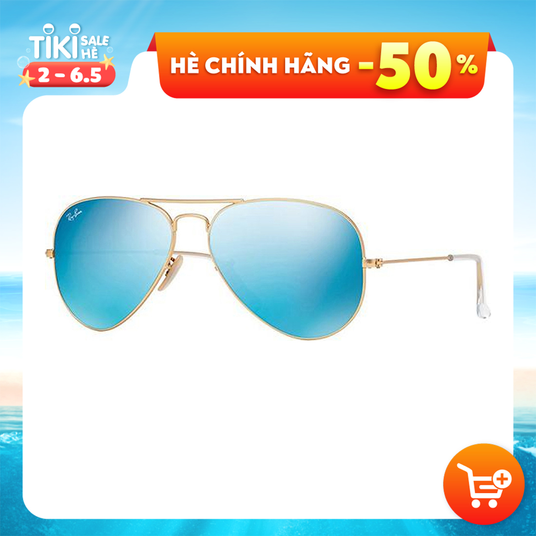 Kính Mát Unisex Rayban RB 3025 112/17 (58/14/3N) - Xanh Biển