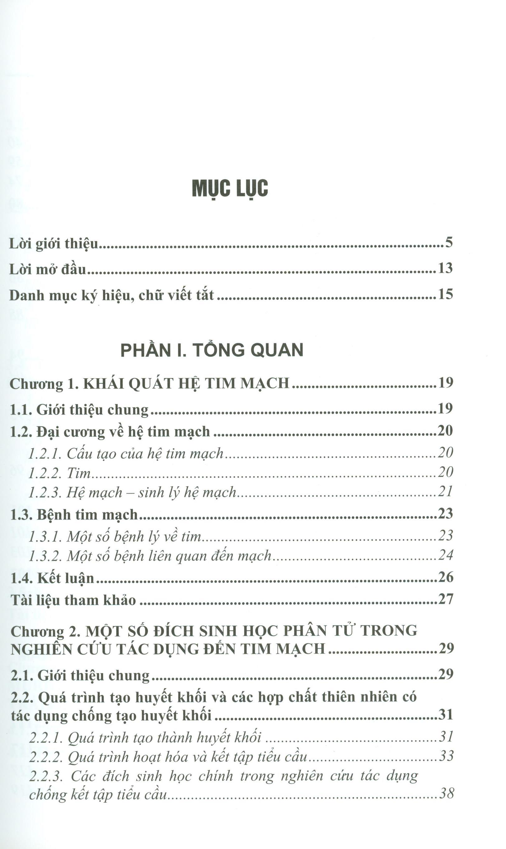 Các Hợp Chất Thiên Nhiên Và Cây Thuốc Việt Nam Có Tác Dụng Trong Phòng Ngừa Và Điều Trị Bệnh Tim Mạch