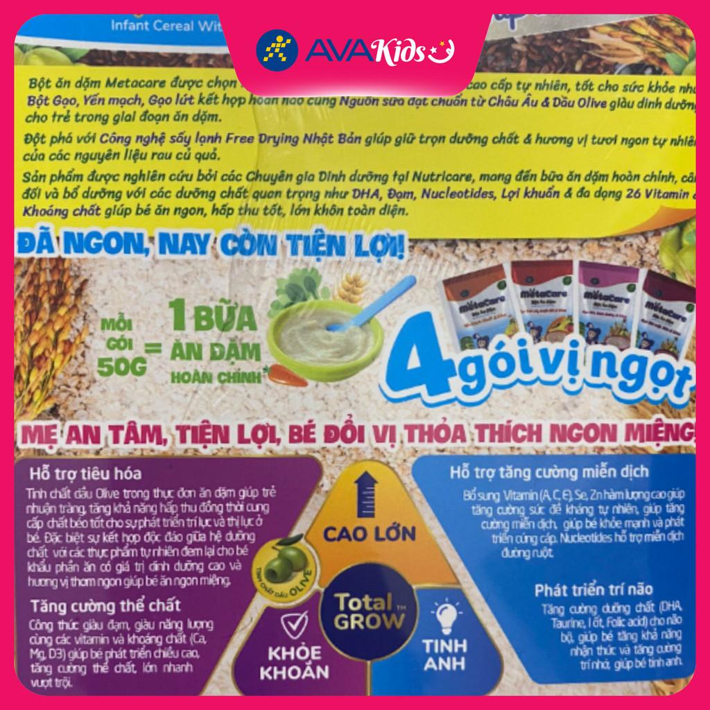 Bột ăn dặm MetaCare 4 vị ngọt hộp 200g (6 - 24 tháng) - Hàng Chính Hãng