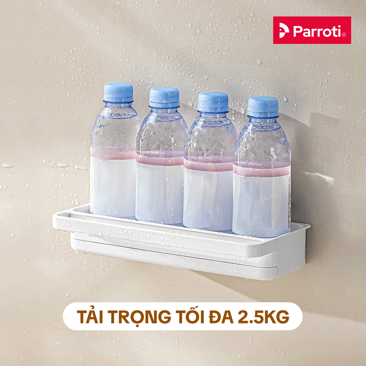 Giỏ đựng đồ rửa chén cao cấp, khay đựng miếng rửa bát, có khay chứa nước - Parroti Tidy - TD31