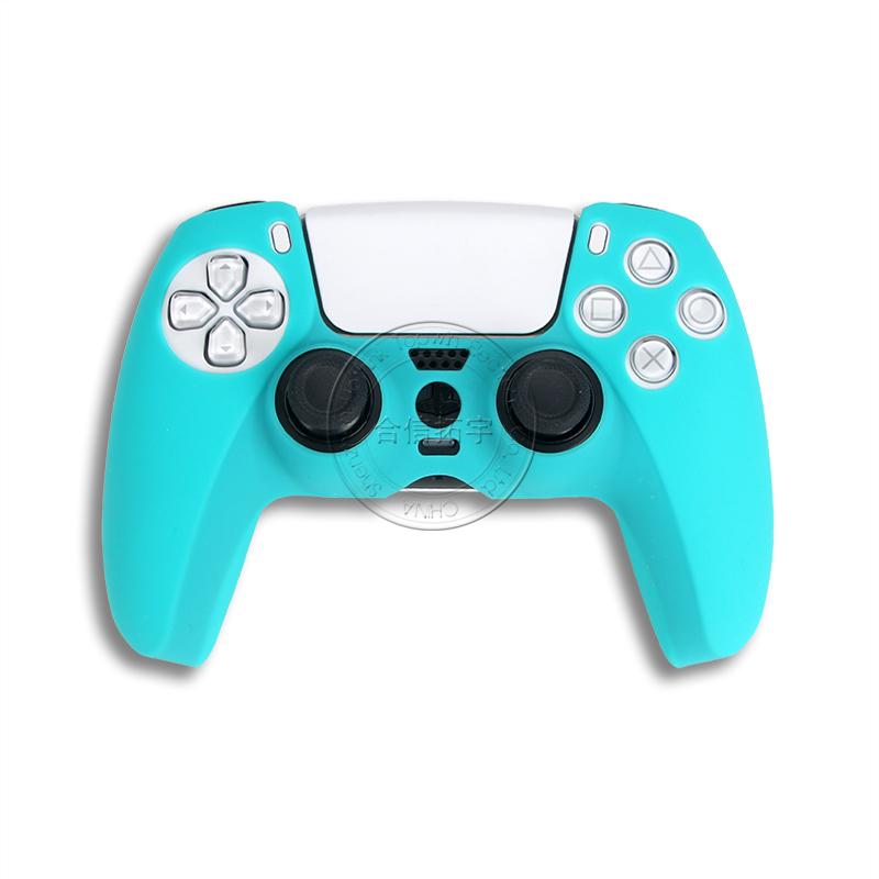 HOTHINK 1PCS Vỏ silicone mỏng hơn cho bộ điều khiển PS5 Lỗ sạc lớn che phủ cho PlayStation 5 DualSense Màu