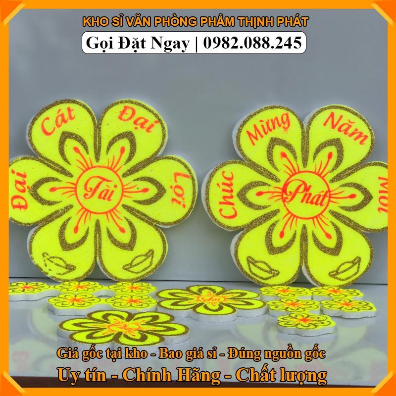 Set Hoa mai - Bông mai - hoa đào xốp đủ cỡ dán tường - dán kiếng phụ kiện trang trí tết