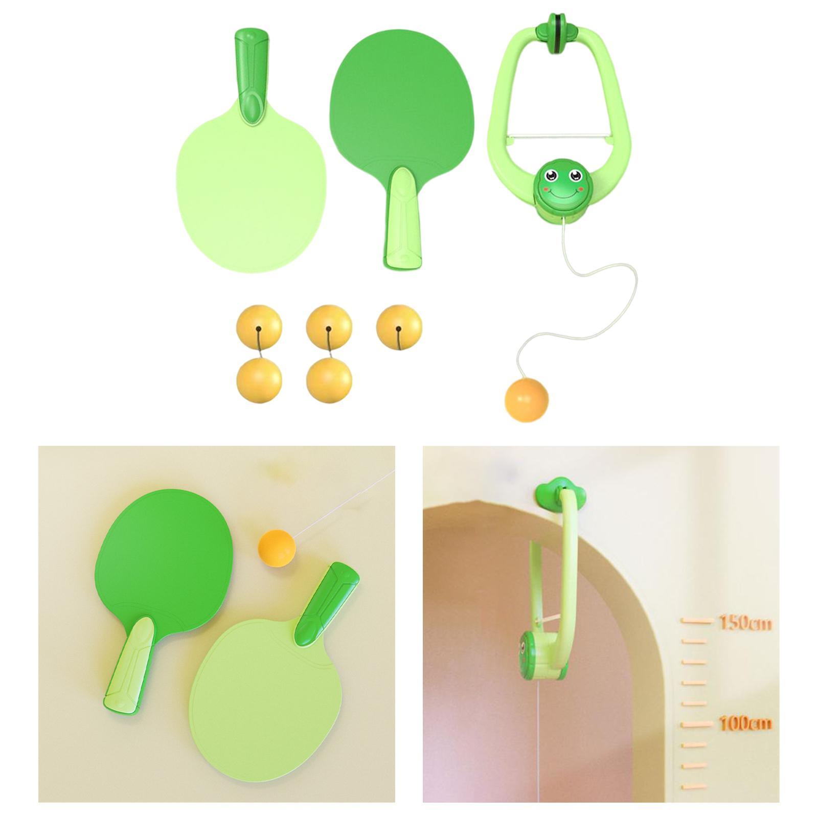 Indoor Hanging Table Tennis Self Training Table Tennis Suspended Tennis Ball Trainer for Improve Hand Eye Coordination Training Equipment