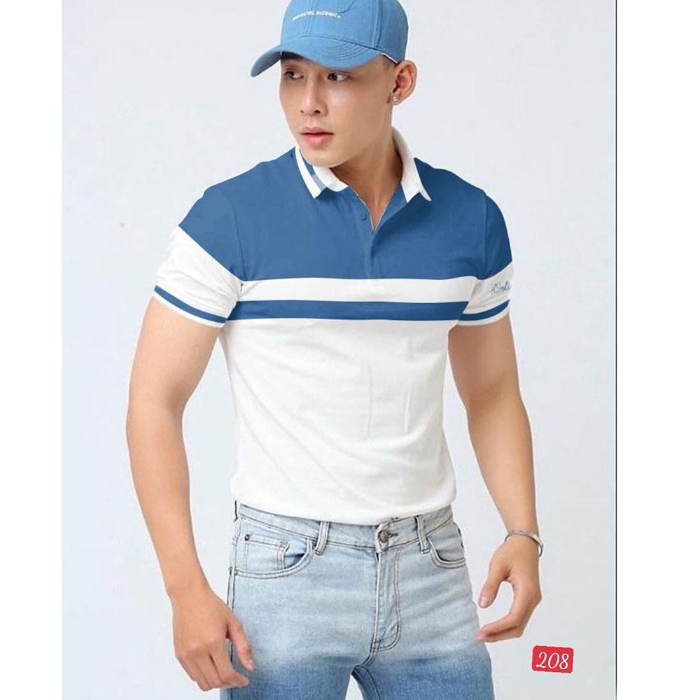 Áo thun polo nam có cổ tay ngắn vải thun cotton cá sấu phong cách trẻ trung hàn quốc mẫu đẹp 2023