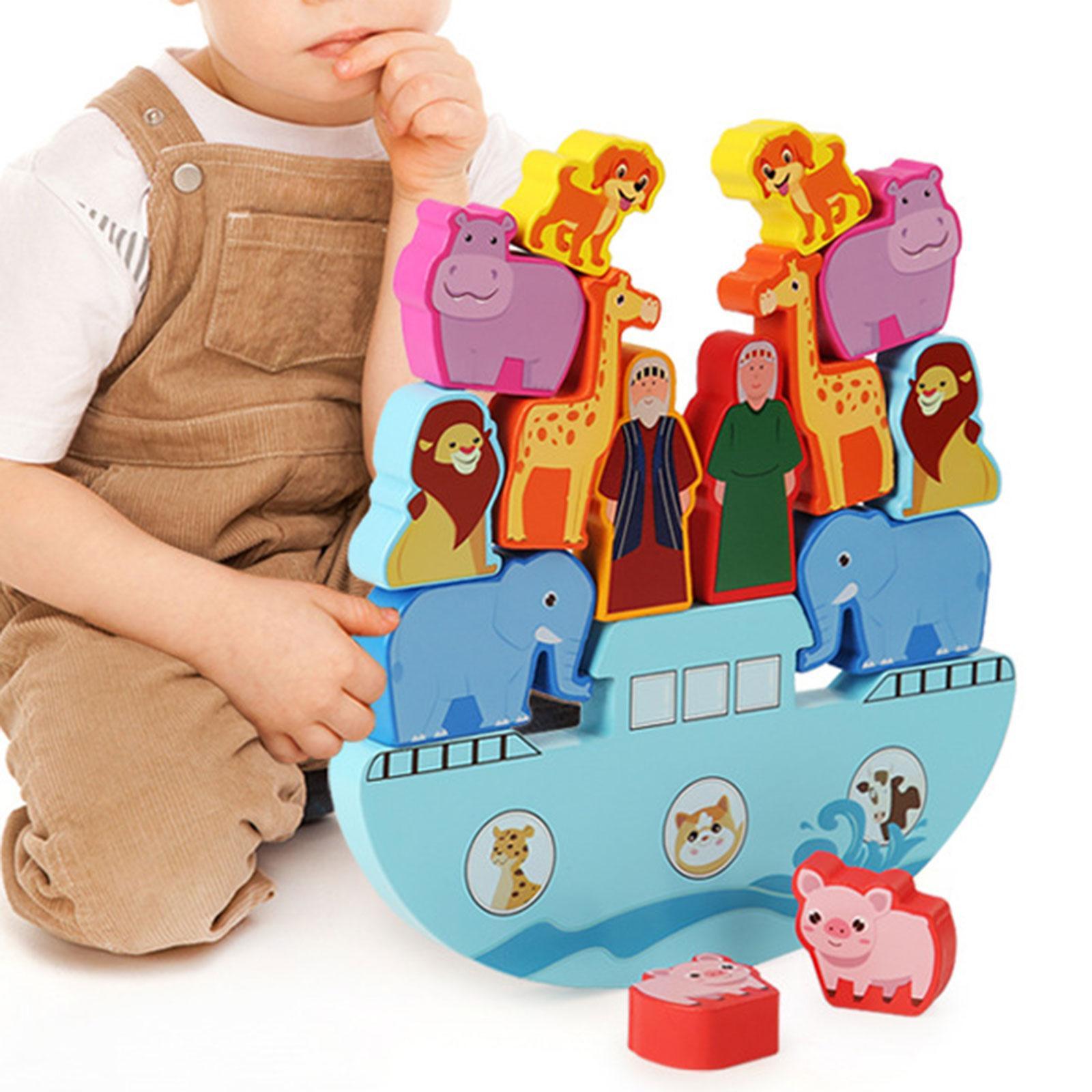 Montessori Wooden Balance Game Motor Skills Early Educational Toys Brain Development for Kids Toddler Girls Boys Children Gifts