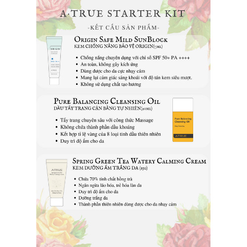 STARTER KIT - ATRUE BỘ SET MINI SIÊU TIÊN LỢI