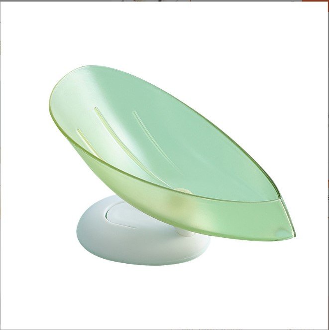 Hộp đựng xà phòng hình chiếc lá thiết kế độc đáo tiện dụng, khay đựng xà bông cho bồn rửa, nhà tắm, nhà vệ sinh
