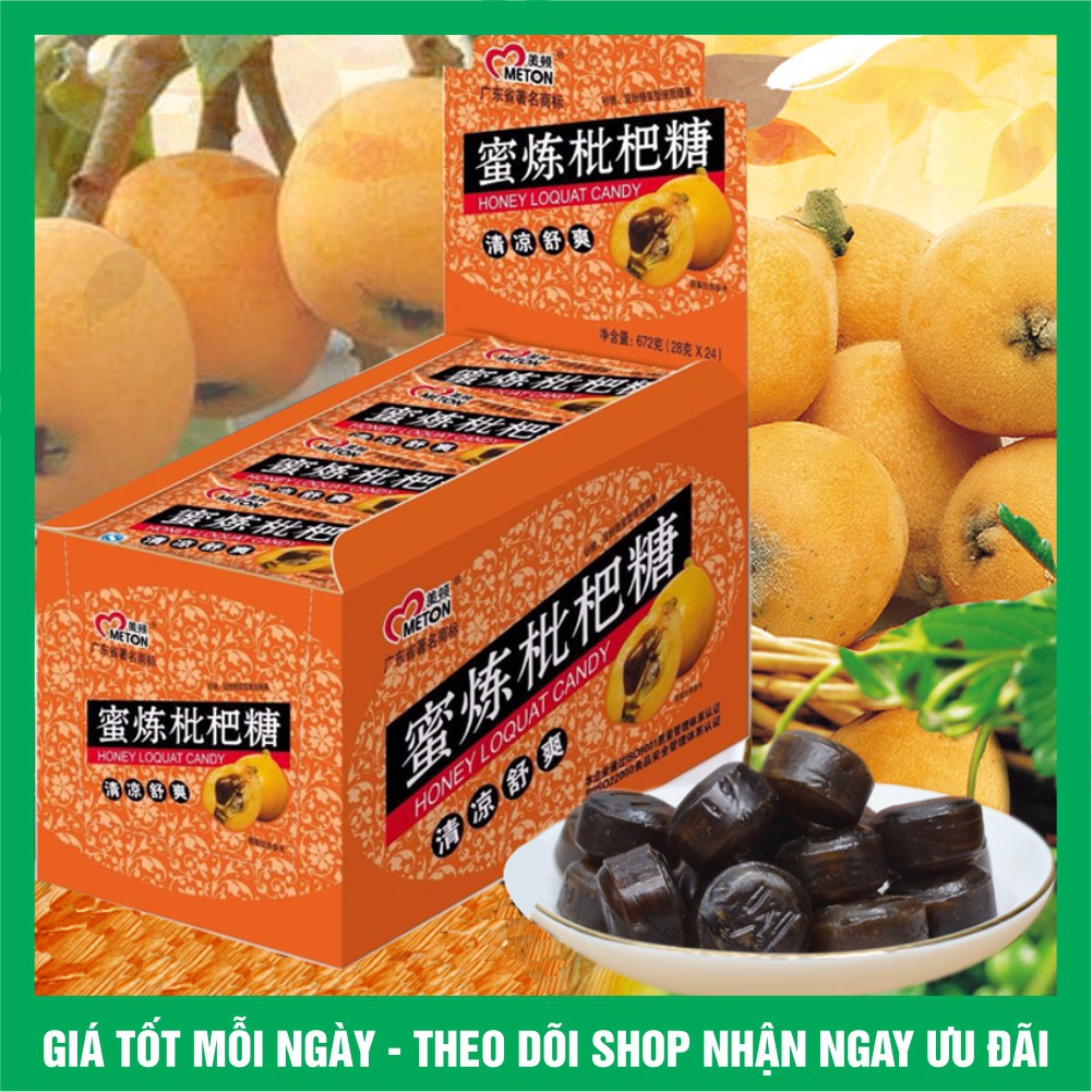 K ẹ o  n g ậ m Meton Honey Loquat Candy / gói