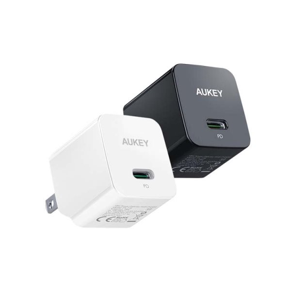 Củ sạc nhanh Aukey PA-Y30s công suất 30W, cổng USC -C Power Delivery - hàng chính hãng