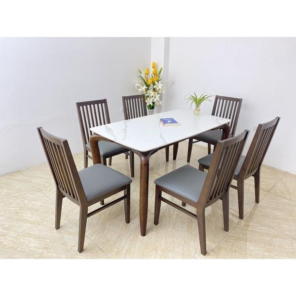 Bộ bàn đá DINING 6 ghế - D6C14W