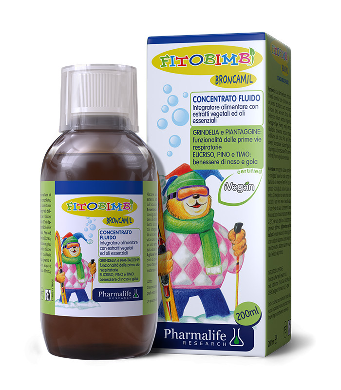 FITOBIMBI BRONCAMIL – SIRO THẢO DƯỢC CHUẨN HÓA CHÂU ÂU GIẢM HO 3 TRONG 1 CHO TRẺ