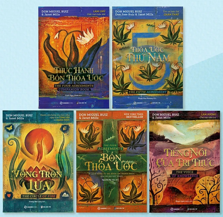 Combo 5 cuốn Bốn Thoả Ước và Trí Tuệ Của Người Toltec – Tác giả Don Miguel Ruiz