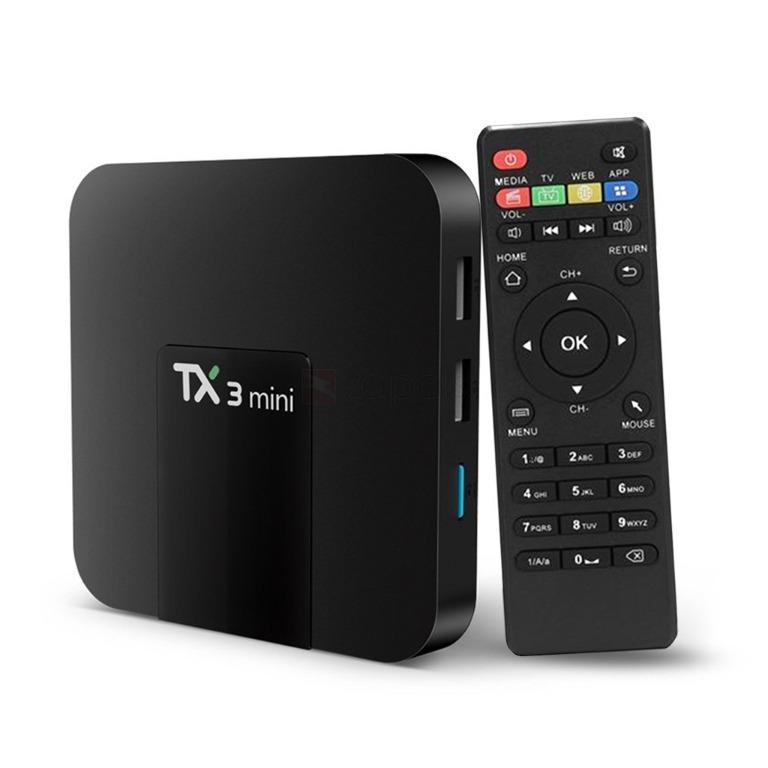 Đầu Android Box  tanix TX3 mini - 2G Ram và 16G  hệ điều hành 9.0 CÓ CỔNG QUANG  chính hãng