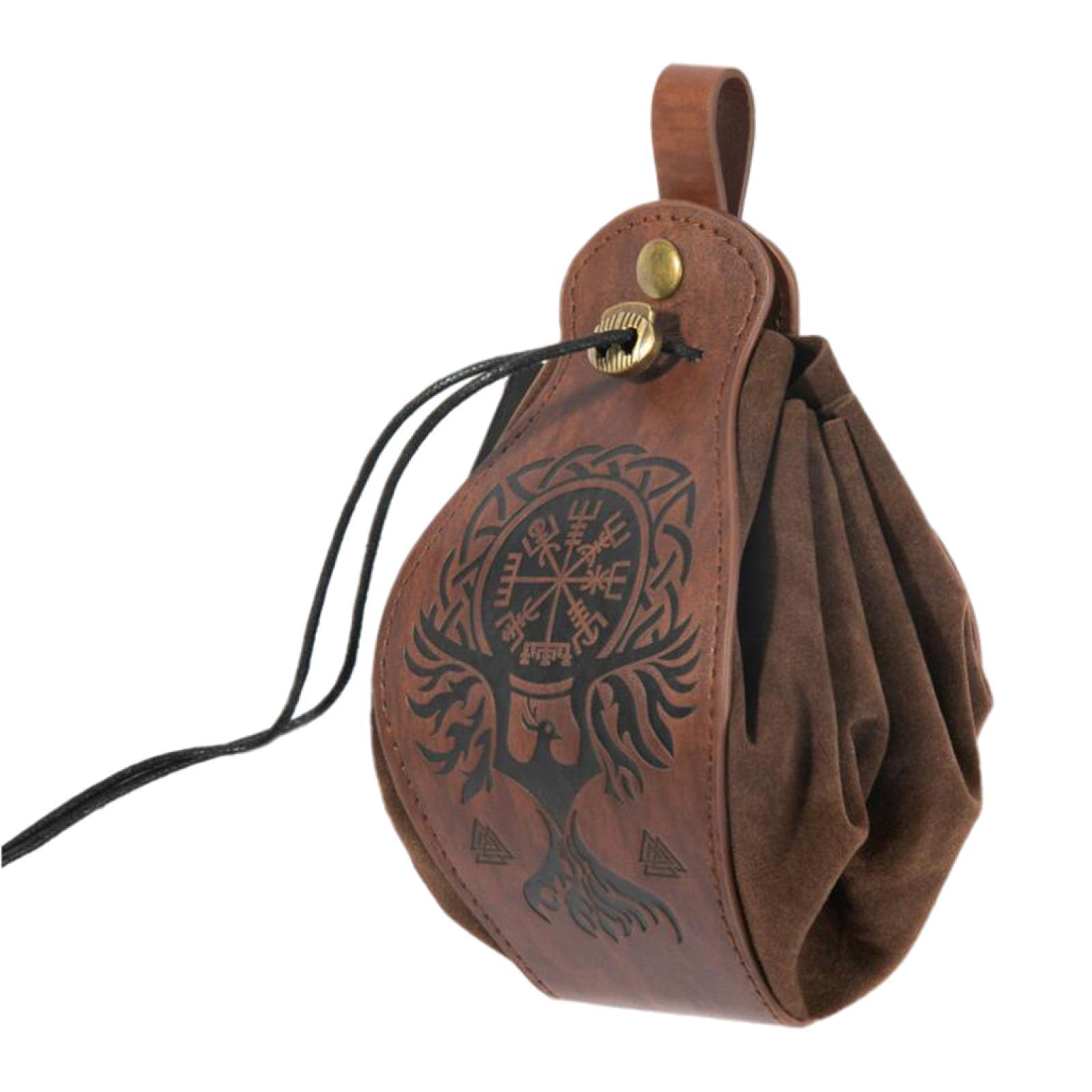 1PC Vintage Purse Accessories PU Leather Portable Waist Bag for Gift