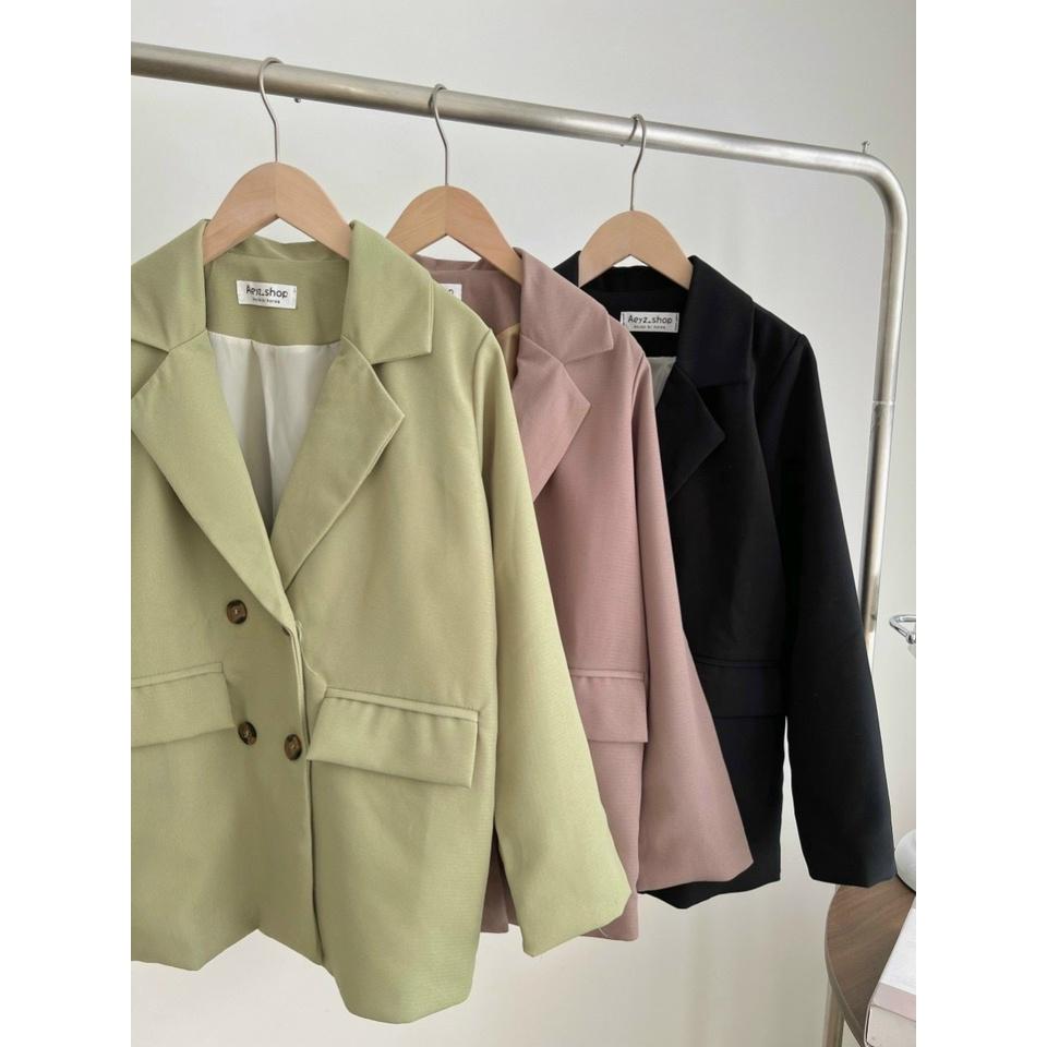 Áo Blazer Nữ 2 Lớp Túi Nắp, Áo Vest 2 Lớp - Sarang Clothing