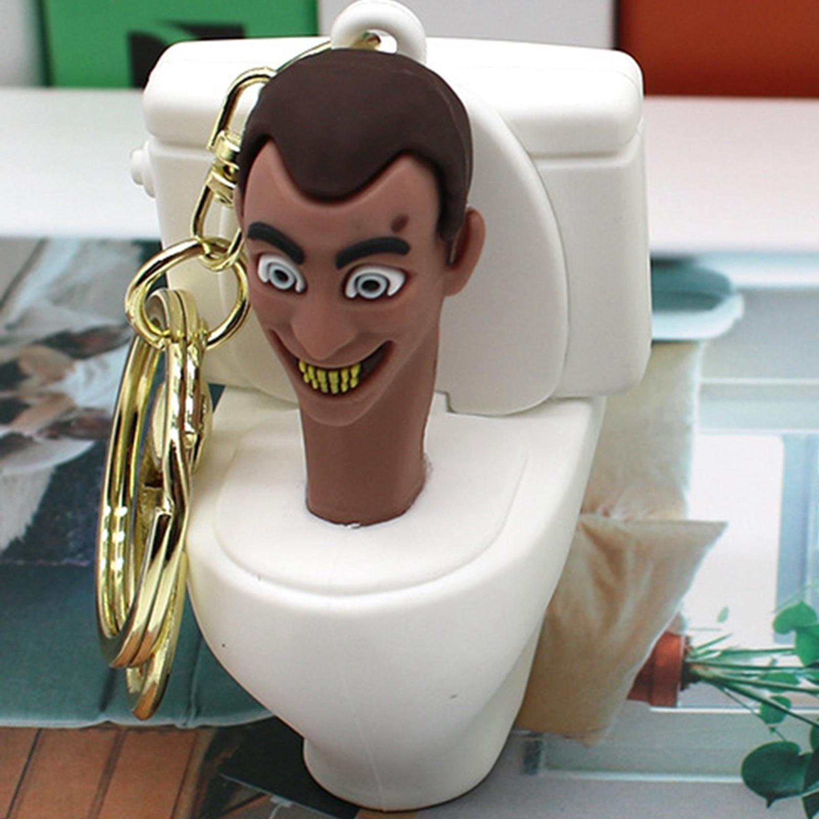 Toilet Key Chain Pendant Decoration Keychain for Purse Backpack Men