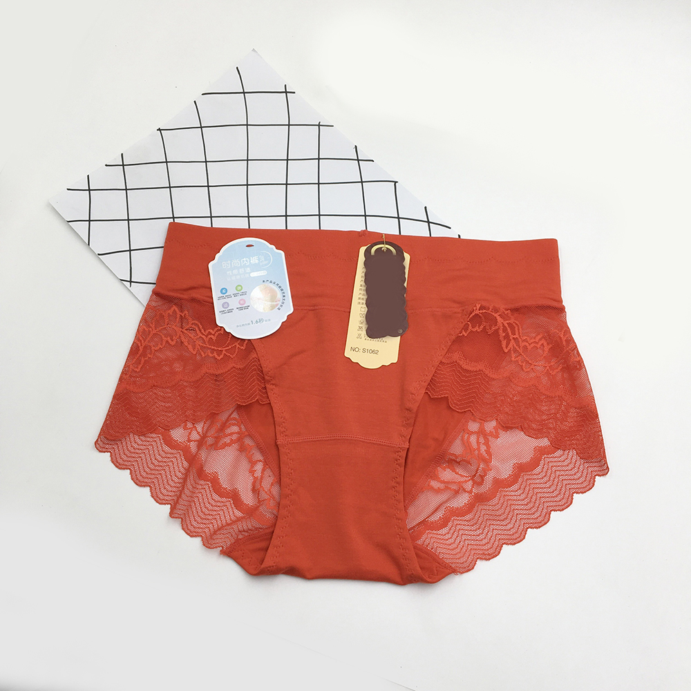 Combo 3 quần lót cotton viền ren cạp cao che mỡ bụng hiệu quả