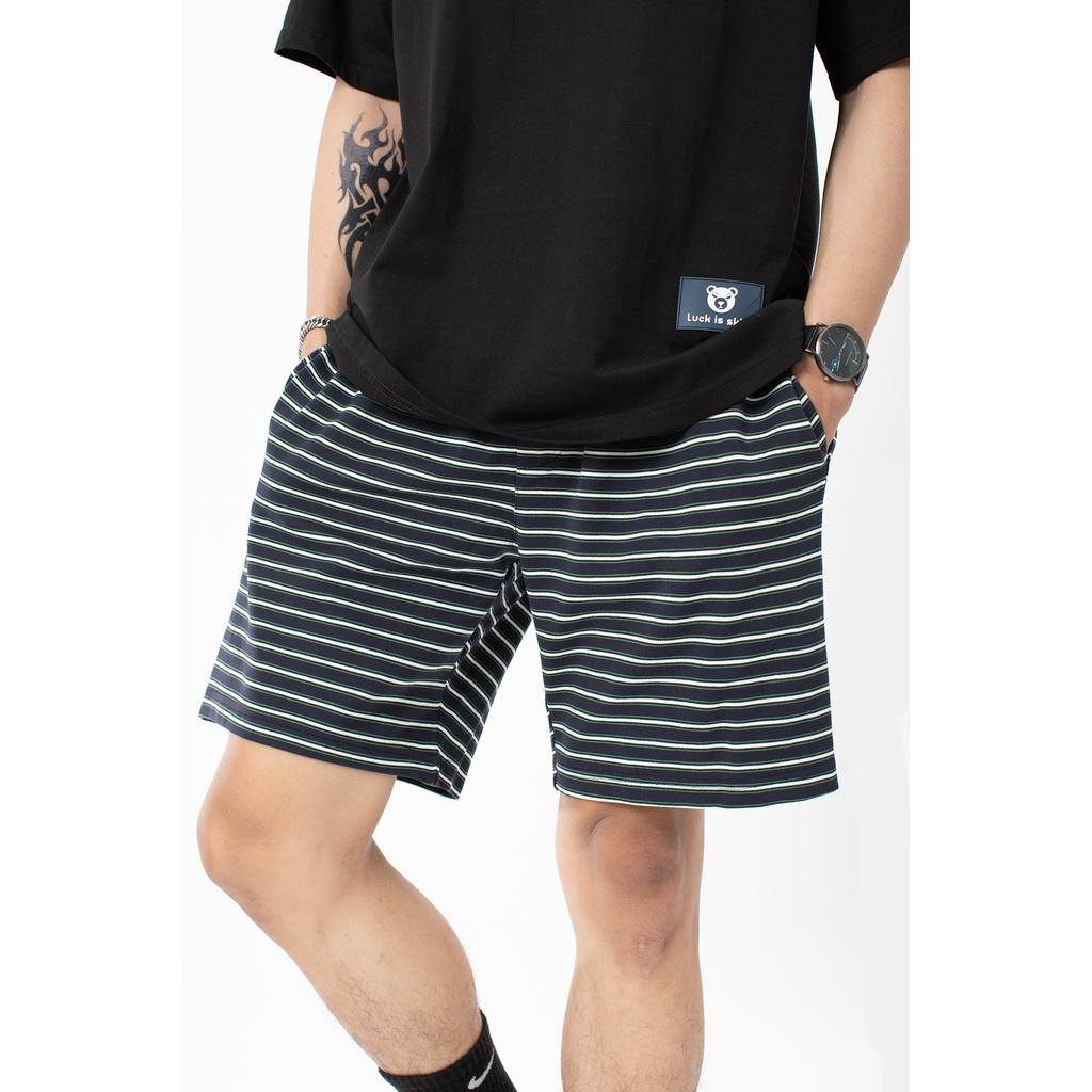 Quần Short Thun Nam Sọc Ngang Lados 4055 - Form rộng rãi, thoải mái