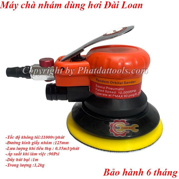 Máy chà nhám dùng hơi YUNICA 8402-Máy xoa khí nén Đài Loan-Đường kính giấy 125mm-Bảo hành 6 tháng