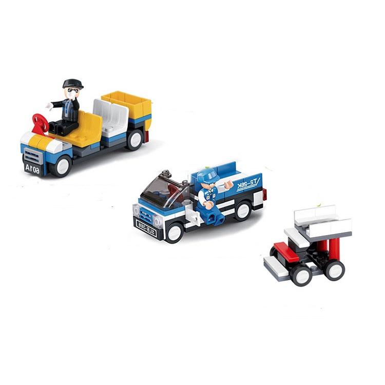 (463 mảnh)  Đồ chơi xếp hình Đồ chơi lego cho bé lắp ráp máy bay chở khách model Sluban B0366