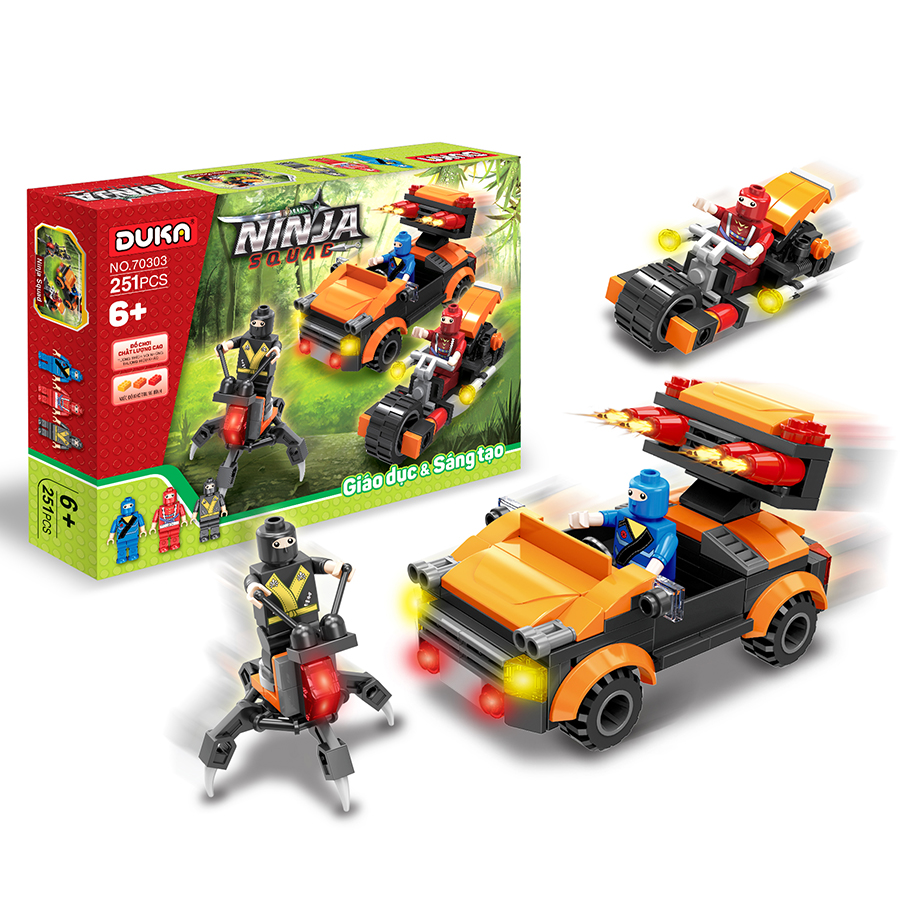 Đồ chơi ghép hình Duka – Chiến binh Ninja