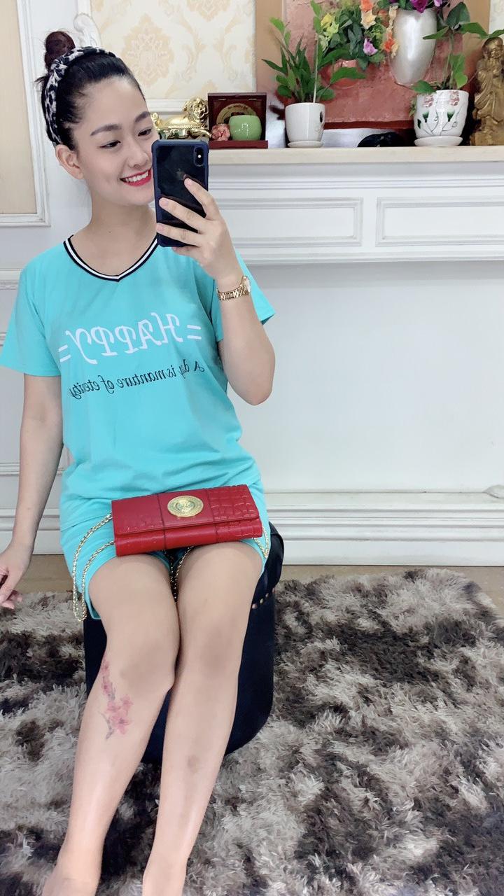 Bộ đồ mặc nhà chất cotton nhẹ nhàng