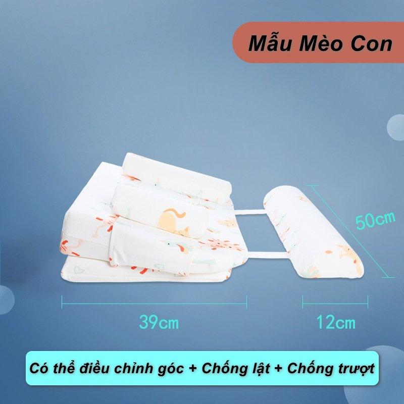 Đệm chống trào ngược cho trẻ sơ sinh, chống lật Cotton & Ergonomics - Home and Garden