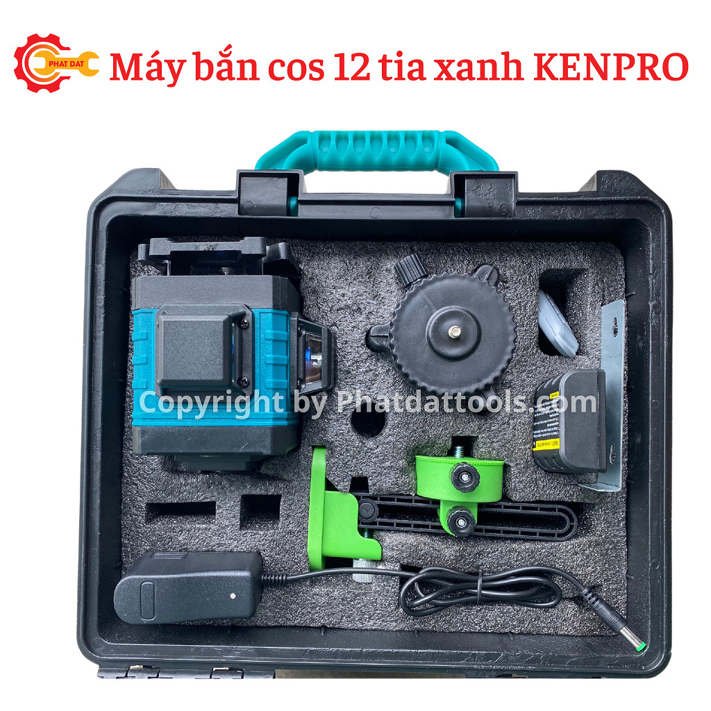 Máy Bắn Cos Laser 12 Tia Xanh KENPRO-Kèm 2 Pin Sạc-Đầy Đủ Phụ Kiện-Bảo Hành Chính Hãng 6 Tháng