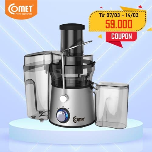 Máy Ép Trái Cây Comet CM9836 600W (Xám) - Hàng chính hãng