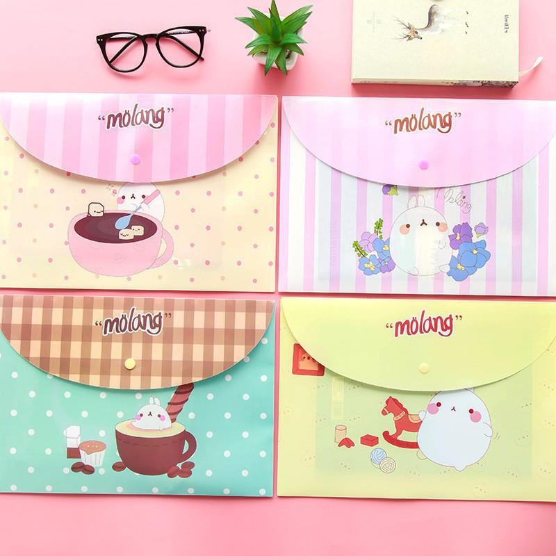 Túi đựng tài liệu A4 Molang (túi) - Túi Clear A4 nguồn hàng giá rẻ