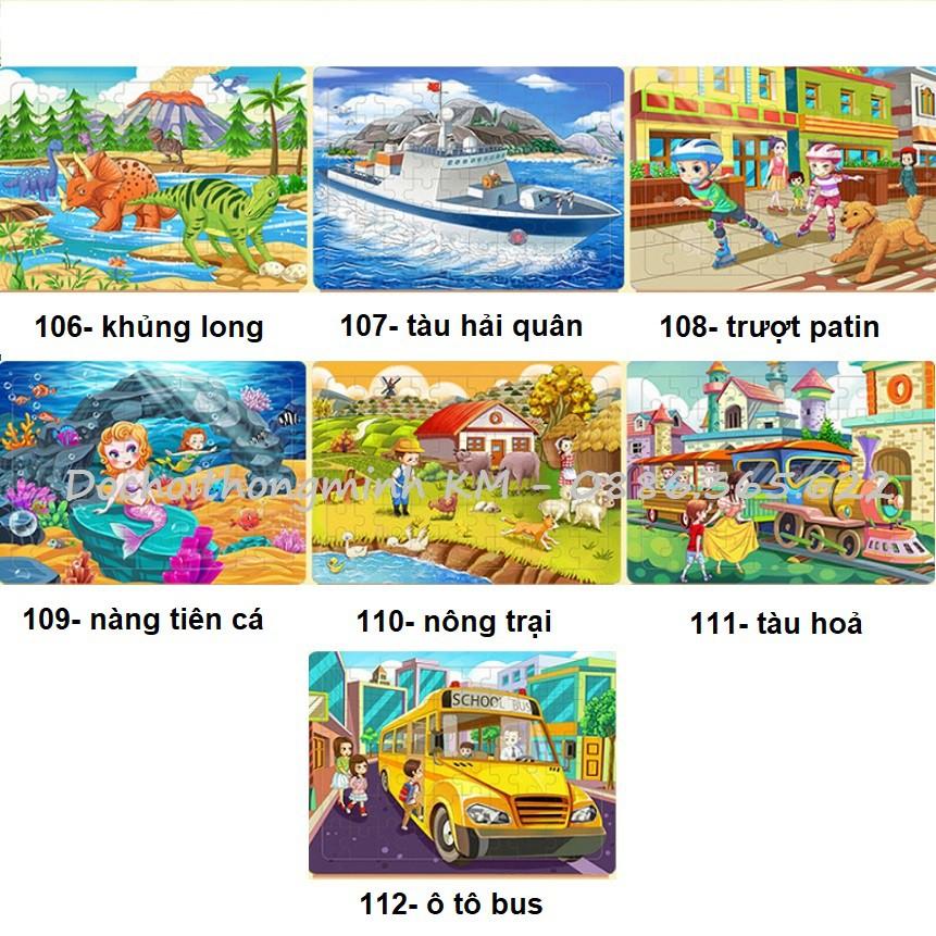 CHỌN MẪU- Ghép hình Puzzle 60 mảnh bảng gỗ nhiều mẫu siêu đẹp - Link 1