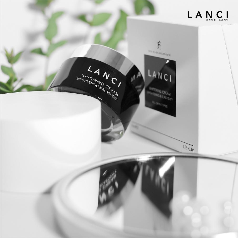 Kem Dưỡng Trắng Da Hàn Quốc LANCI Chiết Xuất Bột Ngọc Trai Làm Da Tươi Sáng Tức Thì Whitening Cream 50ml