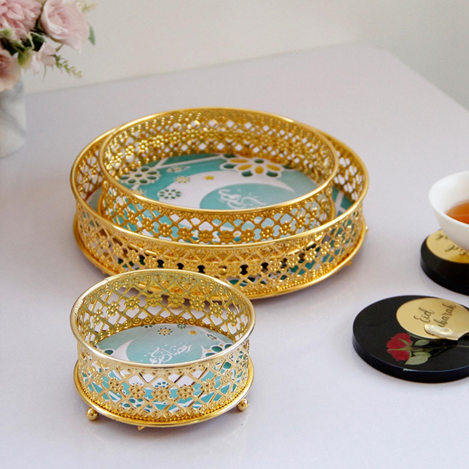 3 Pieces  Decorative Tray Jewelry Display Decoration  Vanity Tray