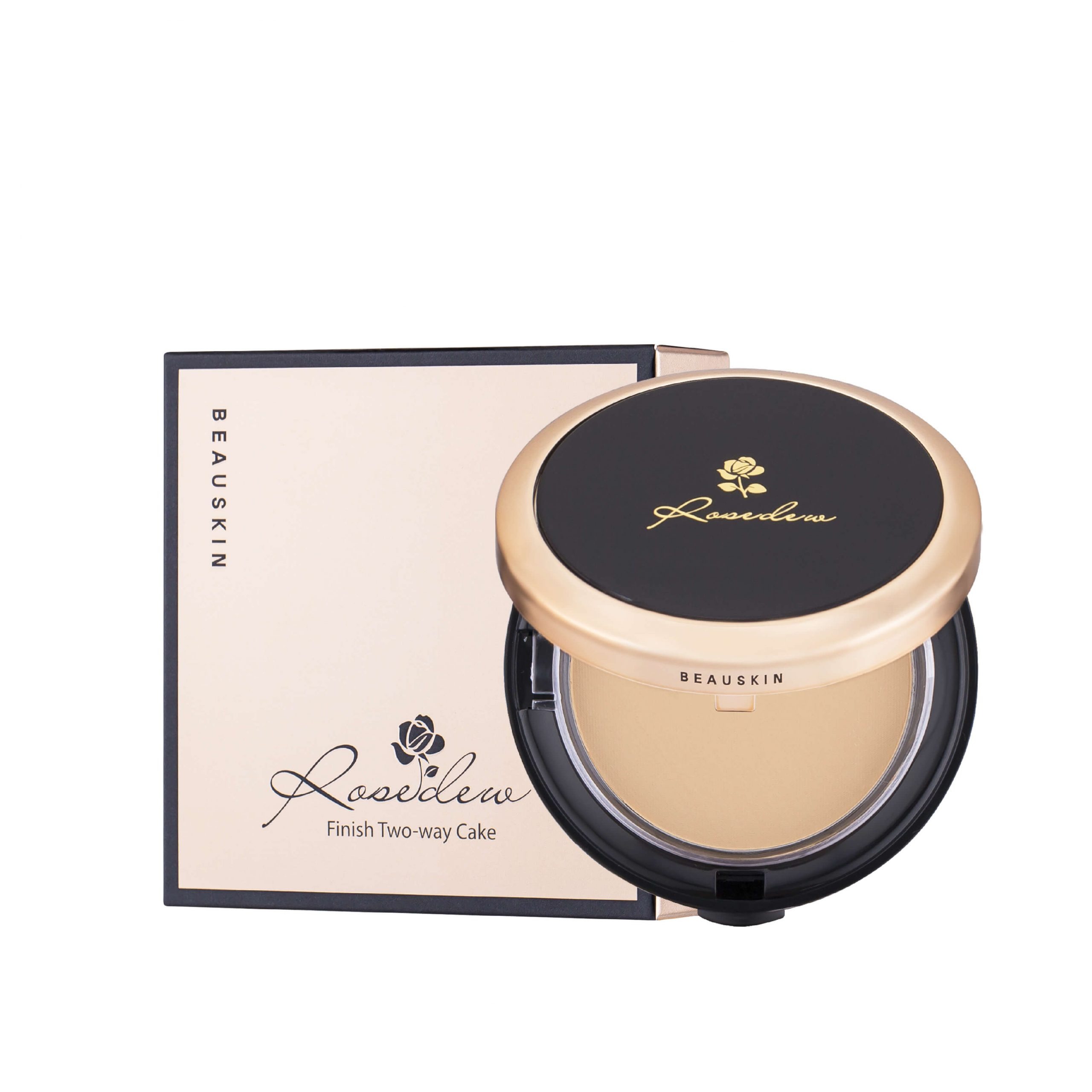 Phấn phủ Siêu mịn - Kiềm dầu Beauskin Rosedew Two Way Cake 12g - Hàn Quốc Chính Hãng