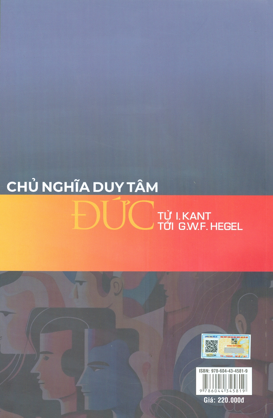 Chủ Nghĩa Duy Tâm Đức - Từ I.Kant Tới G.W.F Hegel (Tủ Sách Khoa Học, Giáo Trình KHXH & NV)
