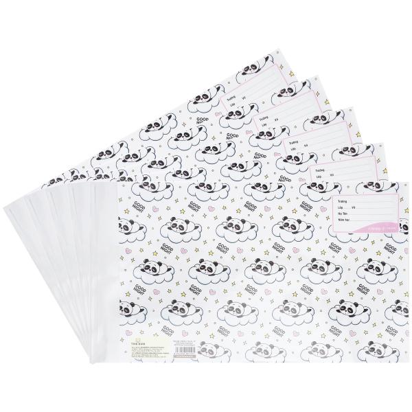 Bao Tập 2 Trong 1 Bìa Kiếng Panda - The Sun 01 (5 Tờ/Xấp)