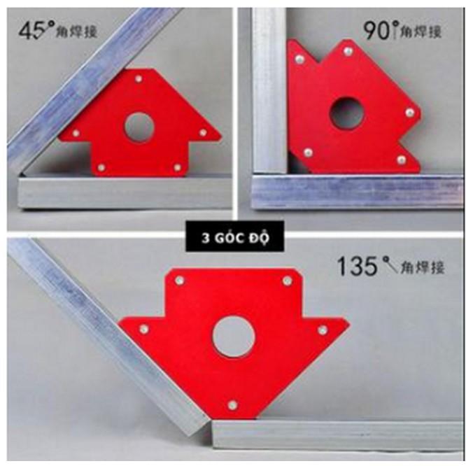 Bộ 4 ke góc nam châm 25LBS lực hút 12KG - ke góc thợ hàn, góc vuông