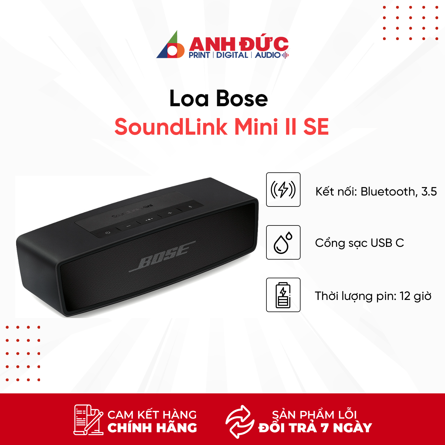 Loa Bose SoundLink Mini II (2) hàng chính hãng new 100%