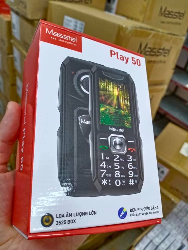 Điện thoại di đông Masstel Play 50- Hàng chính hãng- Màu đen