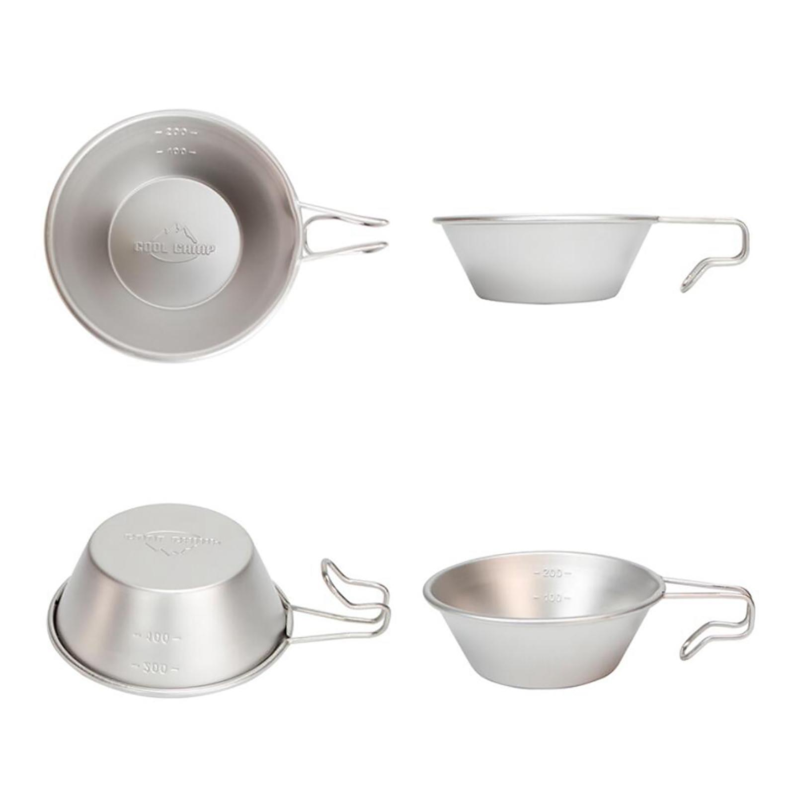 Lightweight Camping Bowl Bowl Outdoor Cookware Cooking for Beach Kitchen Backpacking