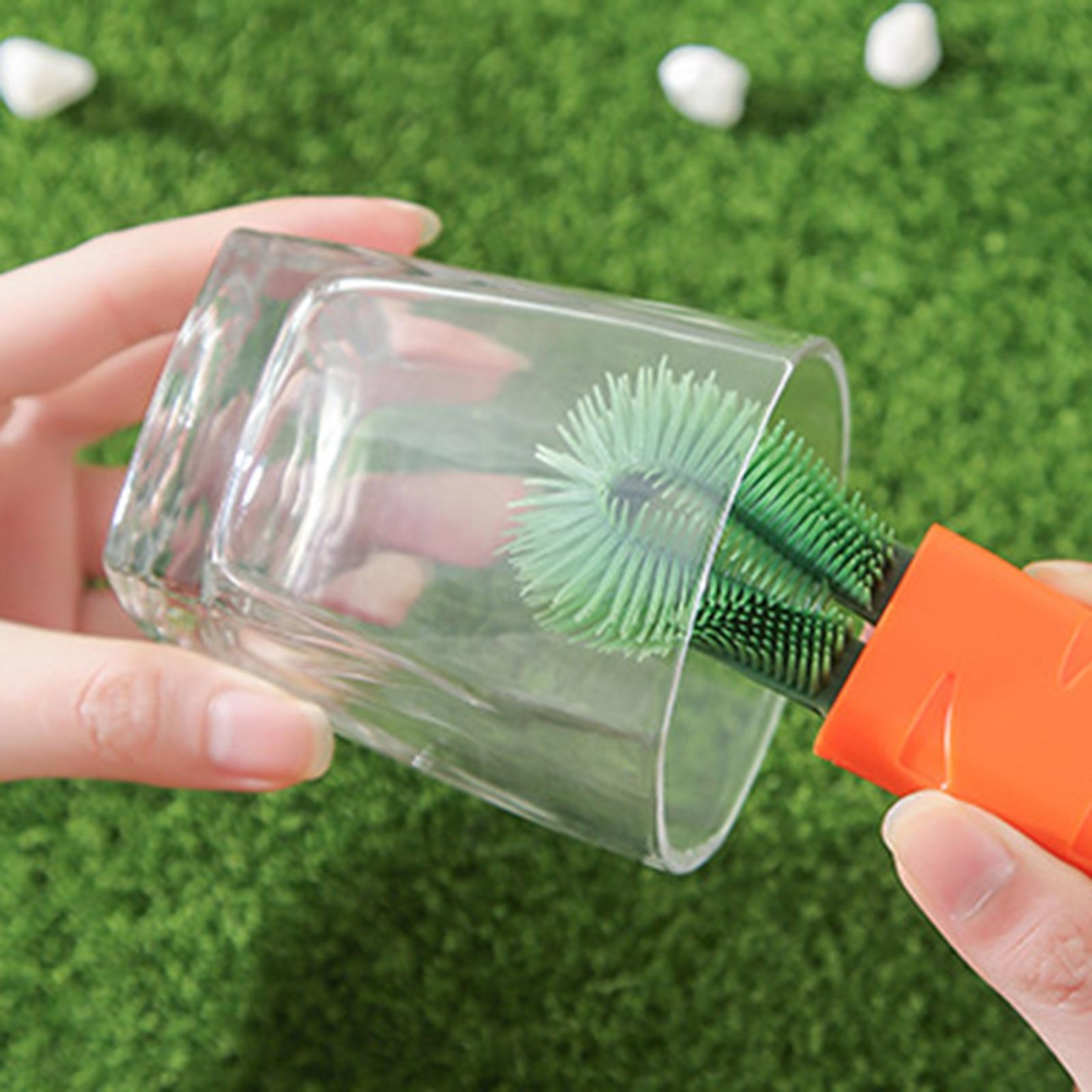 Creative Carrot Shape Cup Brush for Bottle Mouth Cover Lid