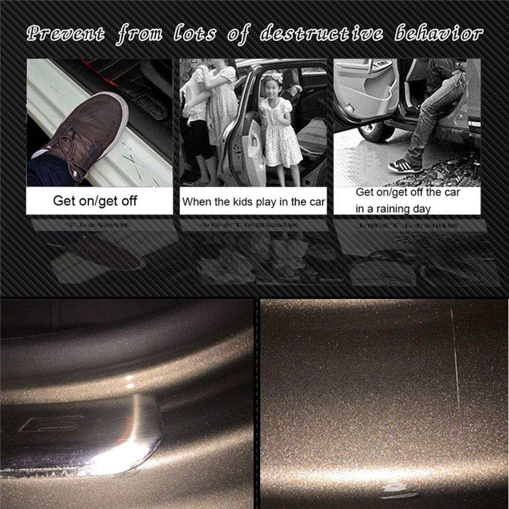 4 miếng dán sợi Carbon chống trầy xước dán cửa xe hơi