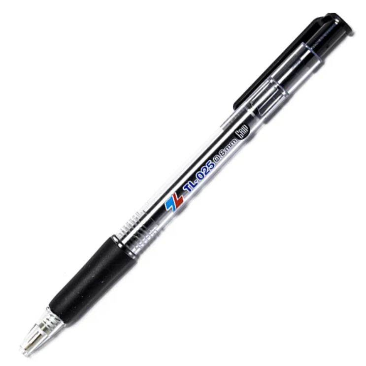 Bộ 4 Bút Bi TL-025 Grip - Đen