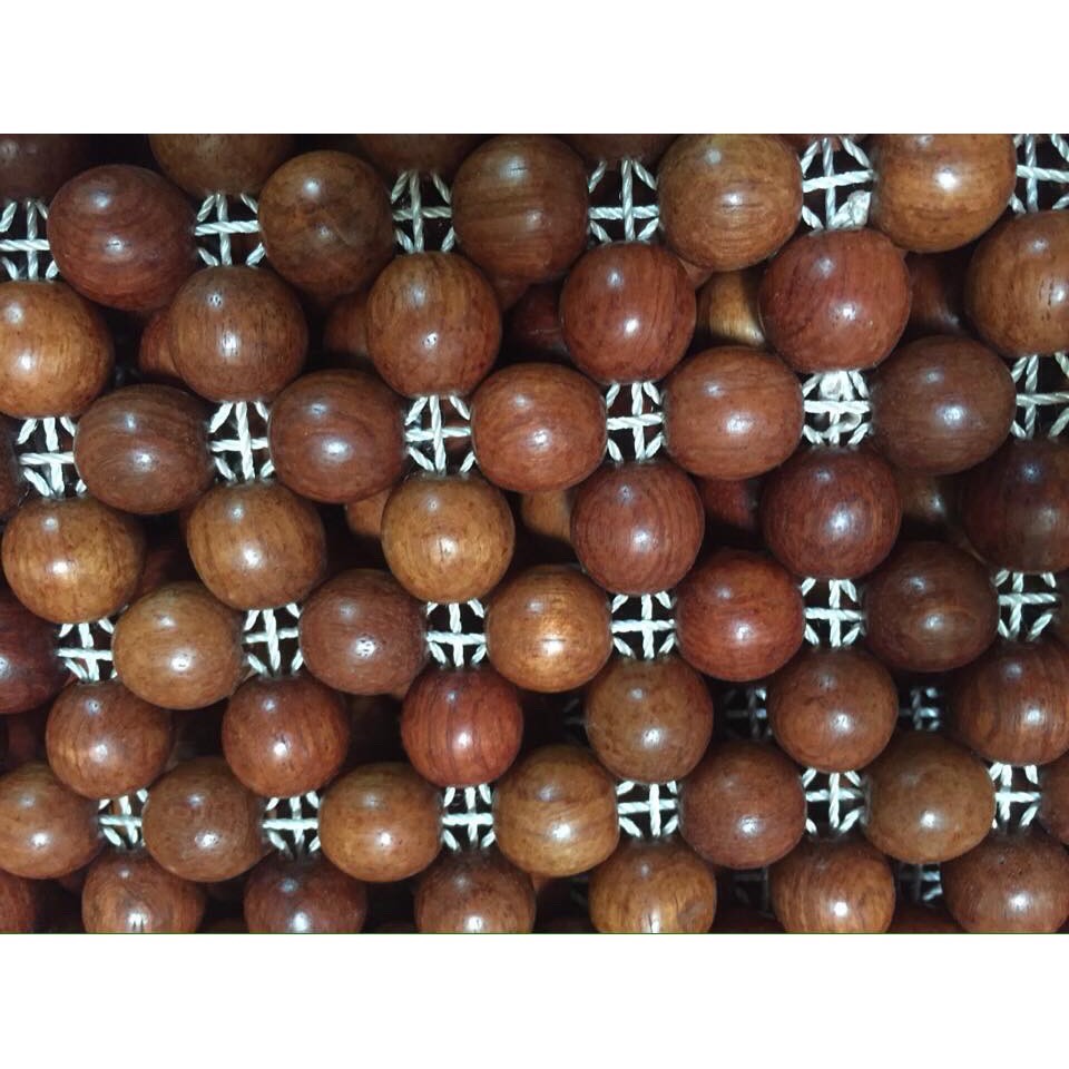 Chiếu hạt gỗ Hương Đỏ hạt 1,8cm