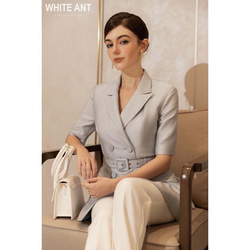 Áo Blazer Nữ Đai Đi Kèm White Ant QUENNA COLLAR - K JACKET Chất liệu vải Tencel, Hàng Thiết Kế Cao Cấp