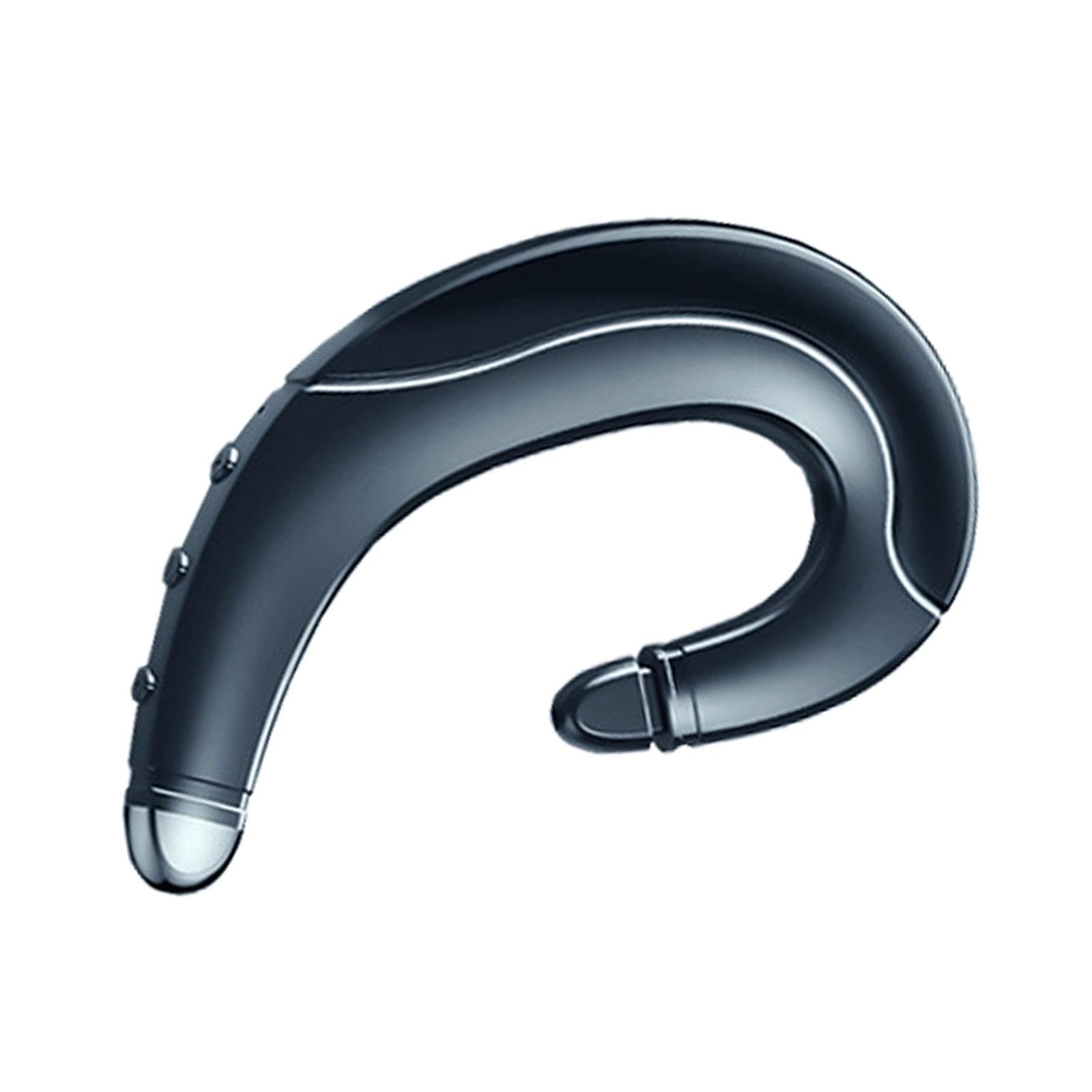 2xEar-hook Wireless Bluetooth Headphones Bone Conduction Sports Driving Earbud Blue